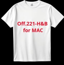 Tshirt logo: Off.221-H&B for MAC