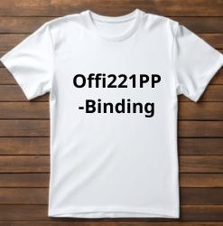 Tshirt logo: Offi221PP-Binding