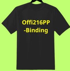 Tshirt logo: Offi216PP-Binding