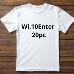 Tshirt  logo: Wi.10Enter 20pc