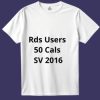 Tshirt logo: Rds User 50 cals SV2016