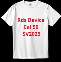 Tshirt logo:  Rds Device Cal 50 SV2025