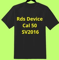 Tshirt logo: Rds Device Cal 50 SV216