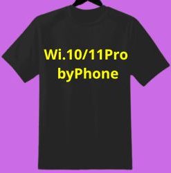Tshirt logo: Wi.10/11Pro byPhone