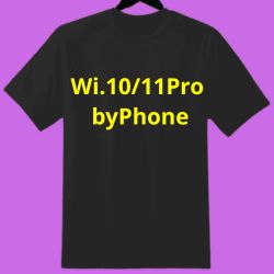 Tshirt logo: Wi.10/11Pro byPhone