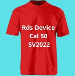 Tshirt logo: Rds SV2022 Device 50 Cals