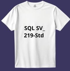 Tshirt logo: SQL SV_219-Std