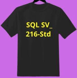 Tshirt logo: SQL SV_216-Std